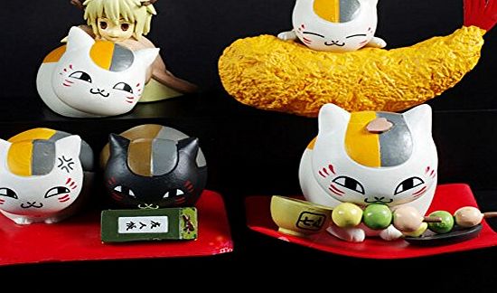 Blancho [Natsumes Book of Friends] Sets Of 4 Animation Panda Cat Dolls amp; Tempura